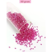 Kesme Cam Boncuk 2mm - 60 Gram - Şeffaf Pembe - BNC382