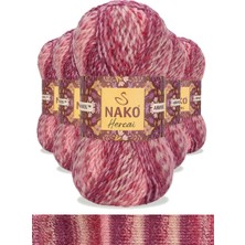 5 Adet Hercai Ebruli Hırka Kazak Atkı Bere El Örgü Ipi Yünü 7318