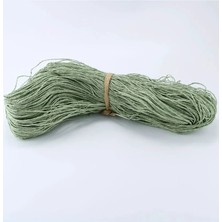 Küf Yeşili Renk Çile Kağıt Ip Çanta Ipi Supla Ipi  No:49 - (550-600 Gr)