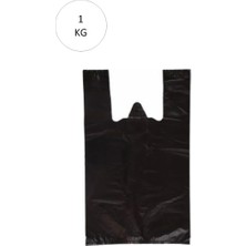 Siyah Atlet Poşet Büyük Boy 32X57 cm Takriben 72 Adet 1 kg