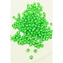 Yuvarlak Boncuk Içten Boncuklu Bileklik Çanta Boncuğu 8 mm 50 gr Yeşil - BNC471
