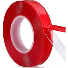 Çift Taraflı Akrilik Silikon Bant Yüksek Mukavemetli 18MM x 2 Metre