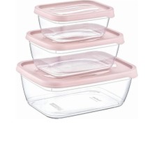 3'lü Saklama Kabı Karizma Dikdörtgen ROYALEKS-ÇNK2164