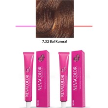 2 Li Set Premium 7.32 Bal Kumral - Kalıcı Krem Saç Boyası 2 x 50 G Tüp