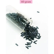 Uzun Boru Kesme Boncuk Çap 2mm Uzunluk 10 mm - 60 Gram - Koyu Yeşil - BNC266