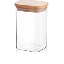 Kare Bambu Kapaklı Baharatlık 65X110 ROYALEKS-KVN32