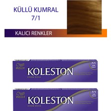 2 Adet Single Tüp Boya Saç Boyası Küllü Kumral 7/1