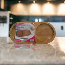 Bambu Yağdanlık Altlığı 2 Bölmeli ROYALEKS-ALK-1523