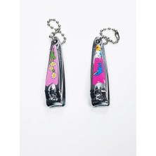 2 Adet Renkli Desenli Figürlü Tırnak Makası 5,5 cm