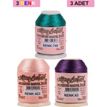 3 Adet Altınbaşak Oya ve Dantel Ipi 20 gr - Royaleks - No: 423 - 063 - 740