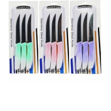 3'lü Tırtıklı Meyve Bıçağı 1 Adet ROYALEKS-CLKN-1869