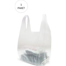 Şeffaf Atlet Poşet Büyük Boy 30X56 cm 1 Paket Takriben 150 Adet