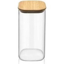 Bambu Kapaklı Cam Kavanoz 65X90 ROYALEKS-KVN31