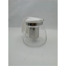 Çelik Süzgeçli Cam Demlik 900 Ml. ROYALEKS-8882