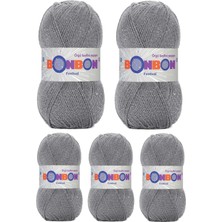 5 Adet Festival Simli Örgü Ipi Yünü Renk NO:233