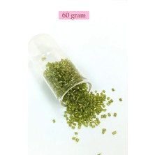 Kesme Cam Boncuk 2mm - 60 Gram - Şeffaf Çimen Yeşili - BNC393