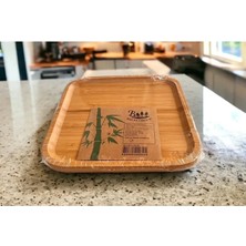 Bambu Kare Tabak 20 * 20 * 1.5 cm ROYALEKS-KR2020