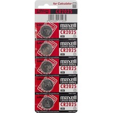 Maxell Cr 2025 Lithium Pil 5’li Paket