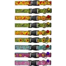 Ethab Ticaret Desenli Zilli Kedi Tasması