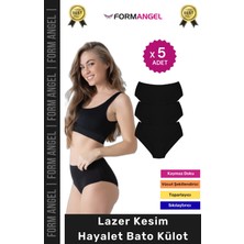 Carlburn #külot Lazer Kesim Iz Yapmaz Dikişsiz Esnek Rahat Toparlayıcı Kadın Hayalet Bato Külot - 5 Adet