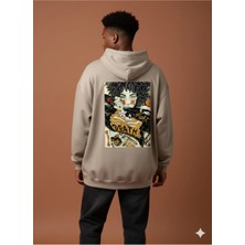 Lenithra Death Sırt Baskılı Unisex Oversize Hoodie