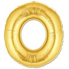Ethab Ticaret Altın Sarısı Folyo O Harfi Balon 1 Metre