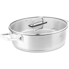 Emsan Grace Indüksiyon Tabanlı Çelik Karnıyarık Tencere 30 cm