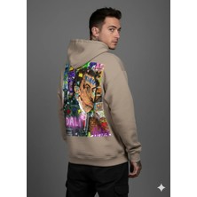 Lenithra Salvador Dali Sırt Baskılı Unisex Oversize Hoodie