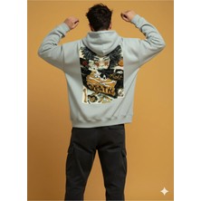 Lenithra Death Sırt Baskılı Unisex Oversize Hoodie