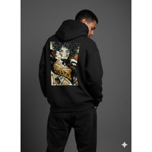 Lenithra Death Sırt Baskılı Unisex Oversize Hoodie