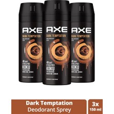 3 Adet Axe Dark Temptatıon Bay Parfüm Kofre 150 ml
