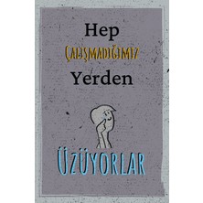 tp Retro Vintage 5 mm Ahşap Üzerine Üzüyorlar Temalı Poster Tablo 20X30 cm