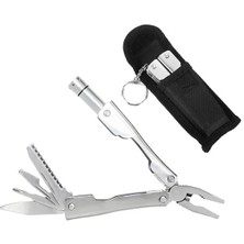 Pazarcan SN-20925 Çok Fonksiyonlu Pense - Fener - Çakı Seti