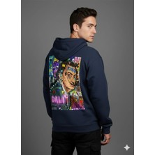 Lenithra Salvador Dali Sırt Baskılı Unisex Oversize Hoodie