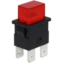 Pazarcan IC-180H 4 Pinli 220 Volt Kalıcı Basmalı Işıklı Anahtar PS23-16N