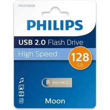 Pazarcan FM12FD160B/00 128GB Moon Klasik Gümüş USB 2.0 Metal Flash Bellek