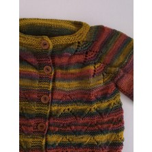 Pina Hediyelik Aksesuar El Örgüsü Bebek Hırka 1-2 Yaş Bebek Hediyesi Doğum Günü Hediyesi Yılbaşı Hediyesi