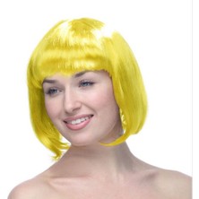 Ethab Ticaret Sarı Küt Peruk Saç