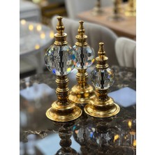 Mavi Essa 3'lü Gold Set Kristal Obje Dekoratif