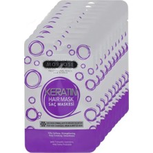 Keratin Saç Maskesi 25 ml (24 Adet) - Yıpranmış Saçlar Için - Mrfs