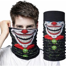 Ethab Ticaret Joker Yüz Baskılı Baf Bandana - Çok Amaçlı Boyunluk Bandana 2 No