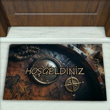 Colorix Carpet Korsan Desenli Dekoratif Kapı Önü Paspası No: 1861