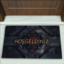 Colorix Carpet Geometrik Desenli Dekoratif Kapı Önü Paspası No: 2378