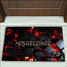 Colorix Carpet Modern Desenli Dekoratif Kapı Önü Paspası No: 1908