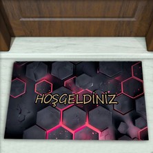 Colorix Carpet Geometrik Desenli Dekoratif Kapı Önü Paspası No: 1998