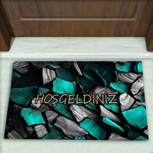 Colorix Carpet Taş Desenli Dekoratif Kapı Önü Paspası No: 1936