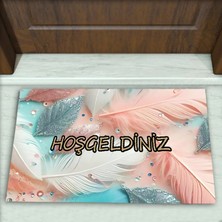 Colorix Carpet Tüy Desenli Dekoratif Kapı Önü Paspası No: 2214