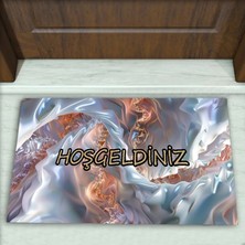 Colorix Carpet Modern Desenli Dekoratif Kapı Önü Paspası No: 2596