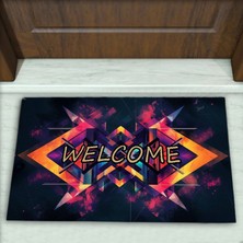 Colorix Carpet Geometrik Desenli Dekoratif Kapı Önü Paspası No: 2795