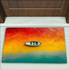 Colorix Carpet Gemi Desenli Dekoratif Kapı Önü Paspası No: 2155